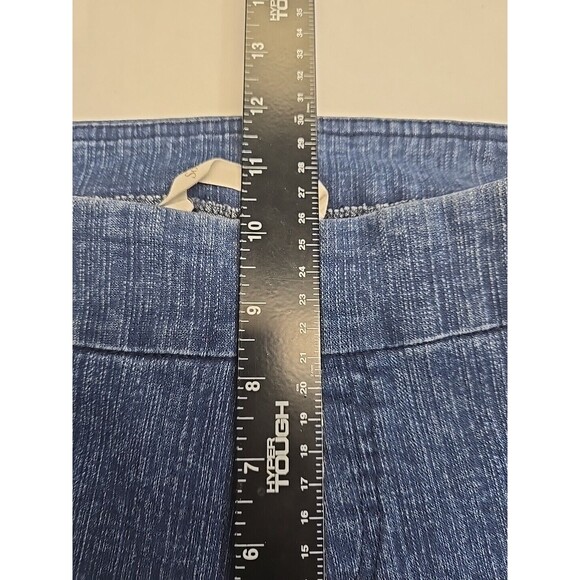 Soft Surroundings Pull On Jeans Elastic Waist Women's M Cropped Straight Leg - Picture 6 of 8